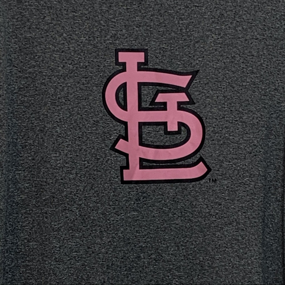 EUC St Louis Cardinals‎ Power of the Pink Logo Tee - Picture 3 of 5